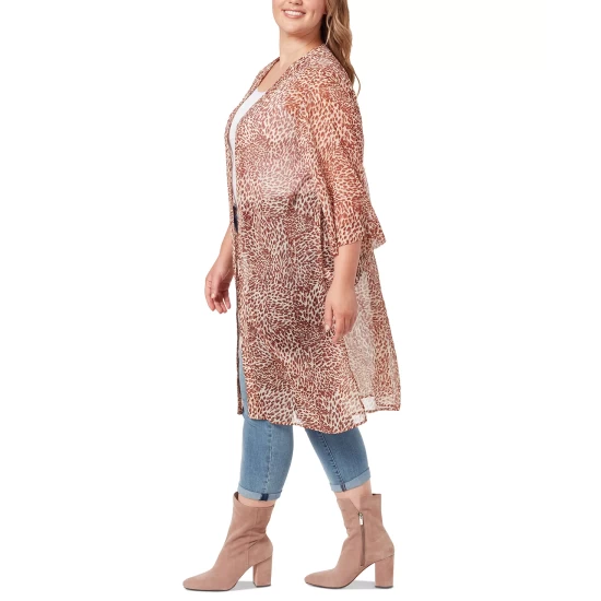 Best deal 🤩 Jessica Simpson 👩 Women's Printed Tamaryn Tiered 👗 Dress Turq/aqua ❤️ - Image 3