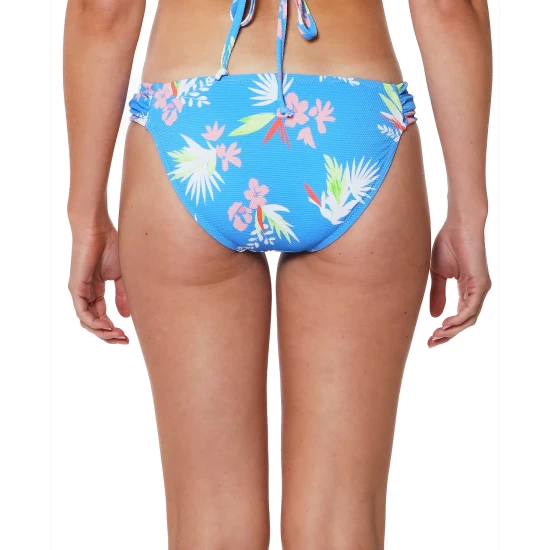Discount ๐งจ Jessica Simpson Beach Vibes Printed Shirred Hipster ๐ Bikini Bottoms Caspian Multi ๐ฅ - Image 3
