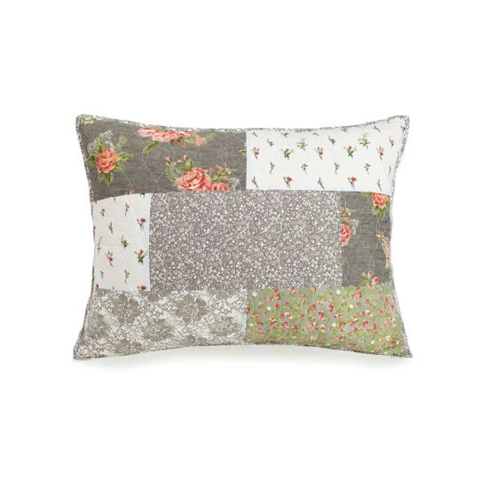 Discount ❤️ Jessica Simpson Floribunda Cotton Sham, King Grey 😍