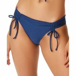 Buy ✨ Jessica Simpson 👩 Women's Pretty In Pique Side-Ruched 👙 Bikini Bottoms Femme 🥰