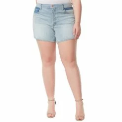 Best deal 👏 Jessica Simpson Trendy Plus Cotton Infinite High-Waisted Shorts Shadow Of Love 😀