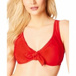 Best reviews of 😀 Jessica Simpson Pretty In Pique Tie Front 👙 Bikini Top Pepper 🌟