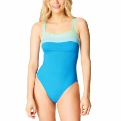 Budget 👍 Jessica Simpson 👩 Women’s South Of Border One-Piece 🩱 Swimsuit Blue/teal ✔️