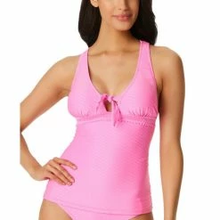 Best reviews of 😉 Jessica Simpson 👩 Women's Pretty In Pique Strappy-Back Tankini Top Femme ⌛