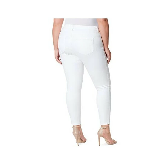Wholesale ๐ Jessica Simpson Trendy Plus Size Kiss Me Super Skinny ๐ Jeans White ๐งจ - Image 2