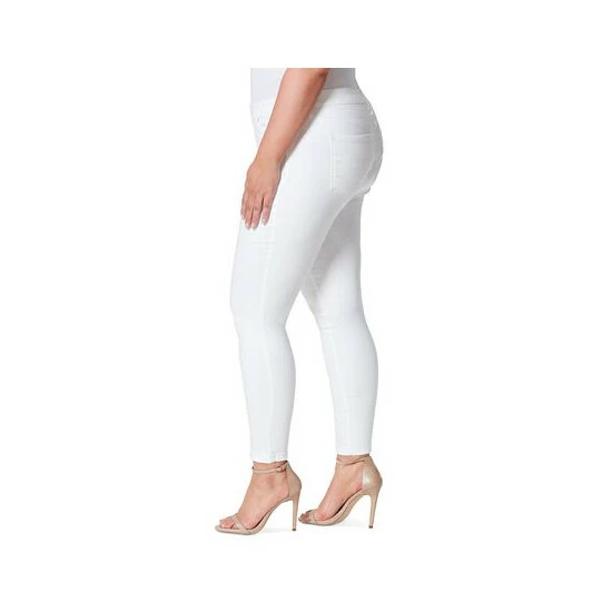 Wholesale ๐ Jessica Simpson Trendy Plus Size Kiss Me Super Skinny ๐ Jeans White ๐งจ - Image 3