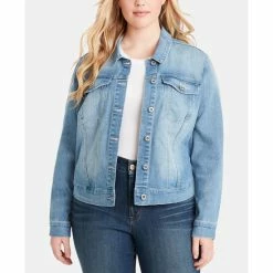 Top 10 👏 Jessica Simpson Trendy Plus Size Cotton Denim Jacket Maude 🥰