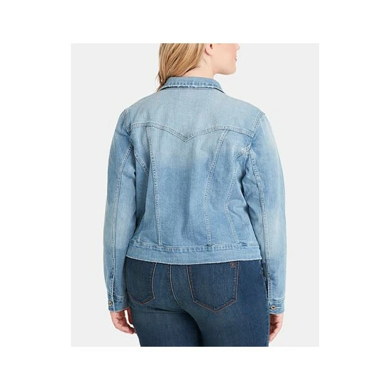 Top 10 👏 Jessica Simpson Trendy Plus Size Cotton Denim Jacket Maude 🥰 - Image 2