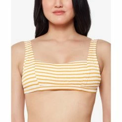 Top 10 🧨 Jessica Simpson Sunshine Stripe Retro 👙 Bikini Top Sunny ✔️