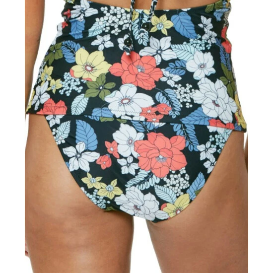 Discount 🌟 Jessica Simpson Tropical Punch Side-Shirred Hipster 👙 Bikini Bottoms Mandarin Multi 🔥 - Image 2