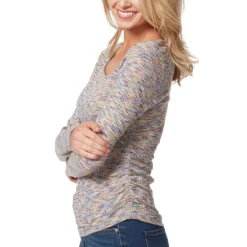 Wholesale ⭐ Jessica Simpson 👩 Women's Siera Button-Front Popover 👕 Shirt Lt Beige 🎁